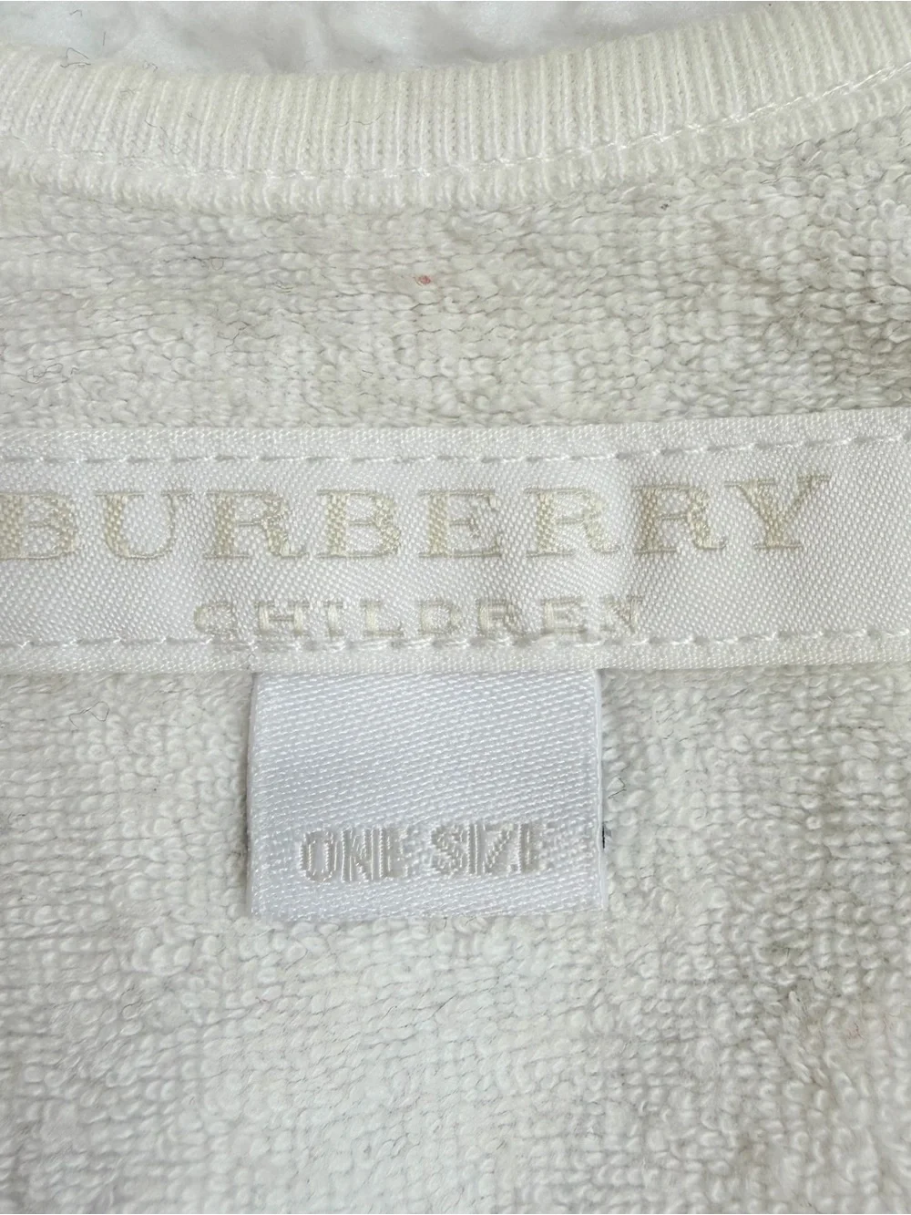 Burberry Baby Bib Infant Girl Unisex Sheep Nova Check Beige Plaid Cotton